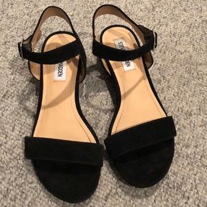 Steve Madden Black Sandals